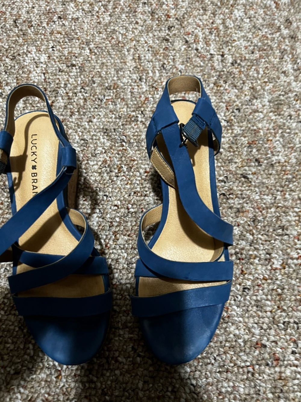 Lucky Brand Blue Strappy Women's Sandals